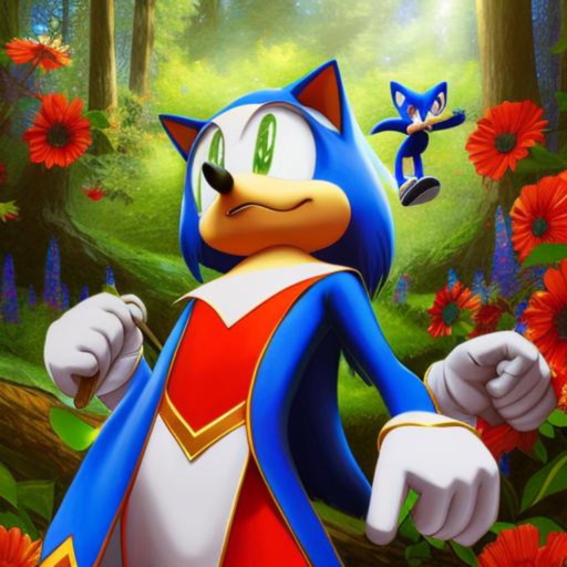 ai sonic in forest