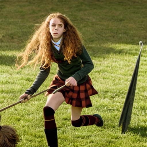 ai hermione playing quidditch
