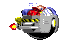 eggman in a hovercraft