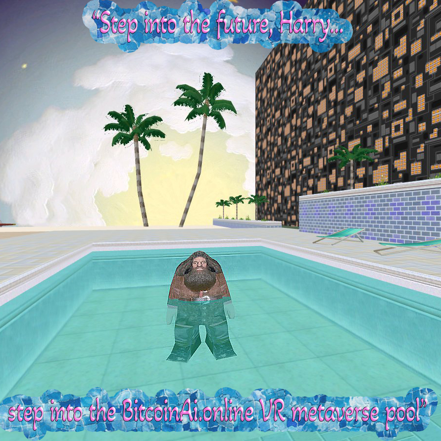 hagrid swimming in the metaverse