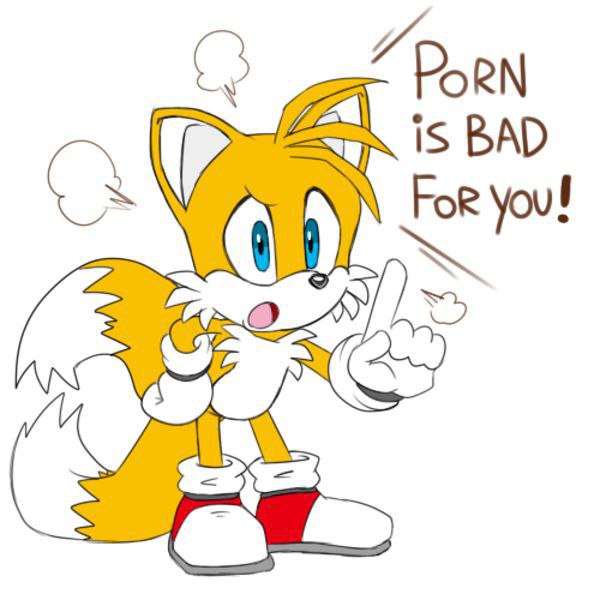 tails giving advice to avoid watching bad things